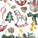 Tissu en coton - Noël à bascule blanc II