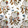 Tissu en coton - Grands attrape-rêves marron sur fond blanc