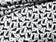 Tissu en coton - Chats et pattes sur fond blanc
