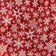 Tissu en coton - Flocons de neige de Noël rouge