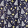 Tissu en coton - Sapins de Noël et étoiles, bleu marine