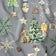 Tissu en coton - Ambiance de Noël, gris