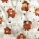 Tissu en coton - Vaches folles dans le pré, beige