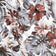 Tissu en coton - Monstera bordeaux gris