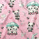 Tissu en coton - Pandas pastel, rose