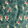 Tissu en coton - Composition hivernale sur fond vert