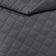 Tissu d’ameublement matelassé en cuir PU motif losange 5x5 - gris