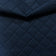 Tissu d’ameublement matelassé en cuir PU motif losange 5x5 - bleu marine