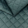 Tissu d’ameublement velours matelassé motif losange 5x5 - azur