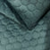 Tissu d’ameublement velours matelassé motif hexagone - azur