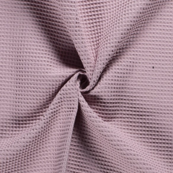 Tissu Coton Gaufré PRIME - Rose sale