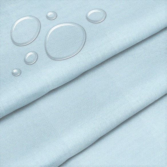 Tissu imperméable - Oxford bleu pastel