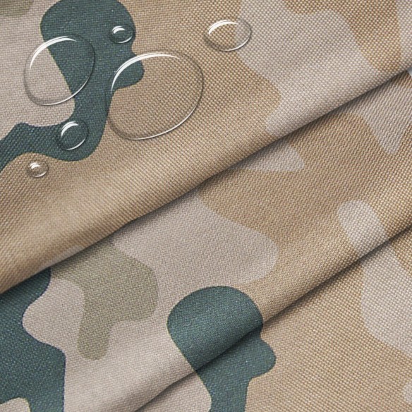 Tissu imperméable - Oxford camouflage clair