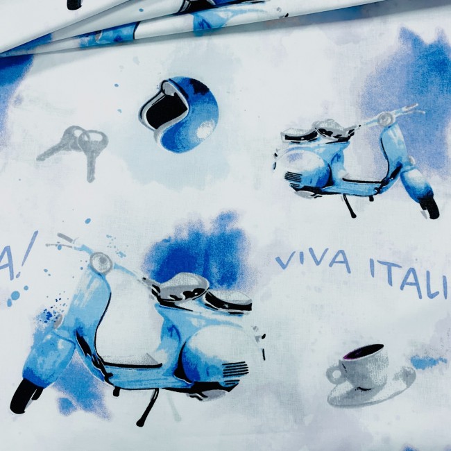 Tissu en coton - Viva Italia