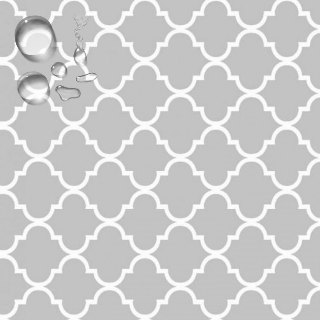 Tissu imperméable - Oxford Maroc gris