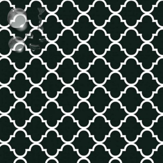 Tissu imperméable - Oxford Maroc noir