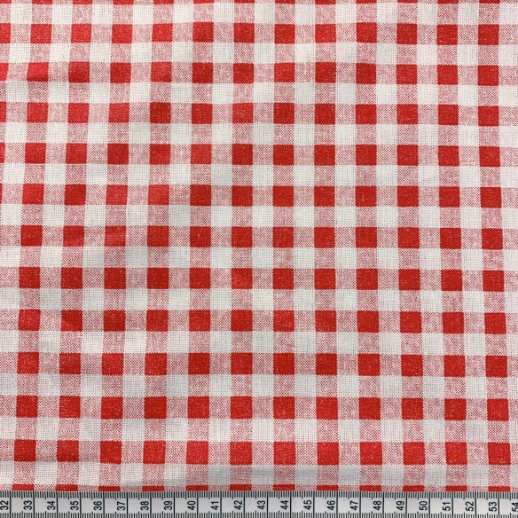 Tissu en coton - Calandre rouge