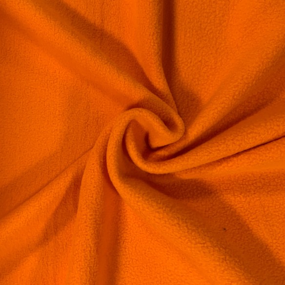 Tissu Maille Polaire - Orange