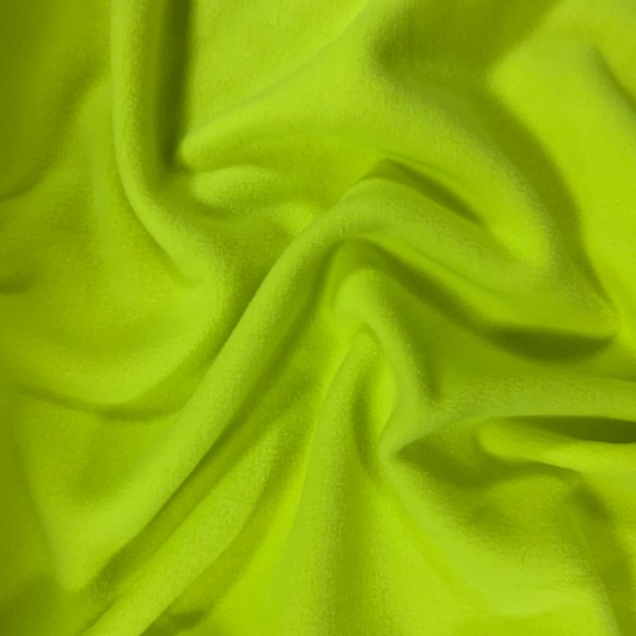 Tissu Maille Polaire - Vert FLUO