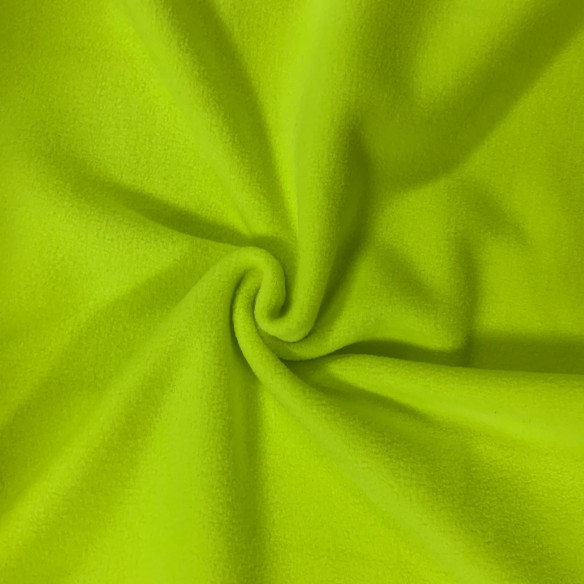 Tissu Maille Polaire - Vert FLUO