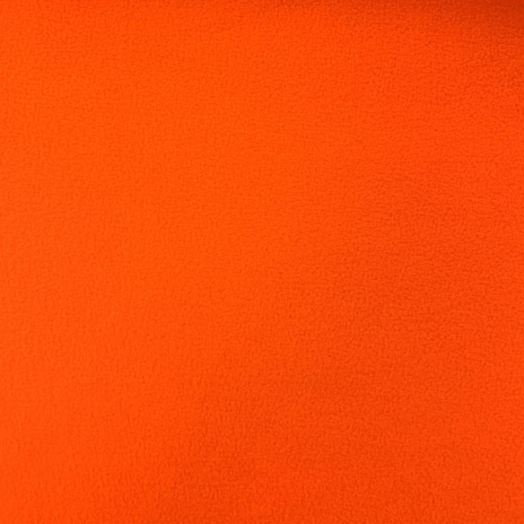 Tissu Maille Polaire - Orange FLUO