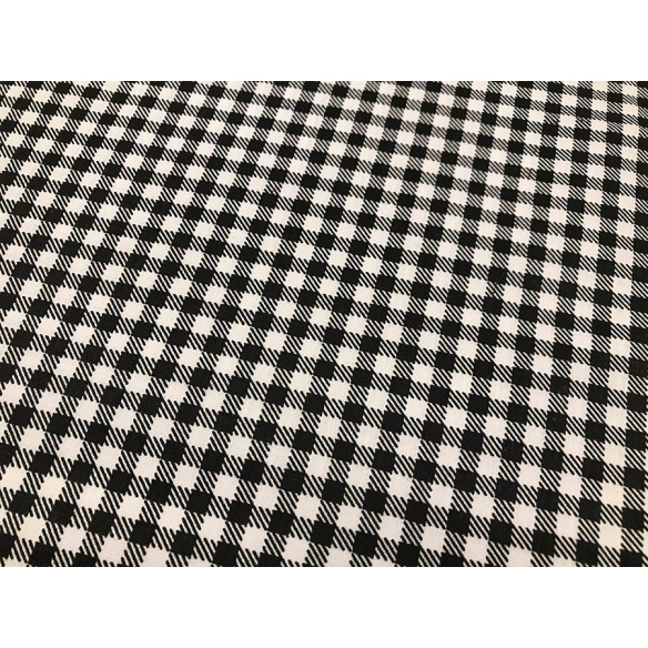 Tissu en coton - Calandre noire