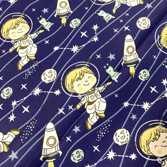 Tissu Coton - Petit Astronaute
