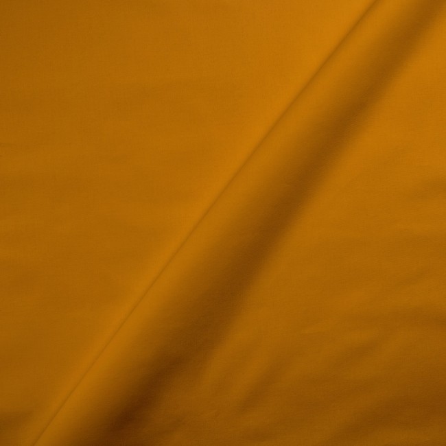 Tissu en coton - Couleur moutarde uni