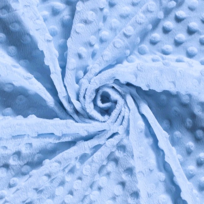 Tissu Minky - Bleu clair 300 gr