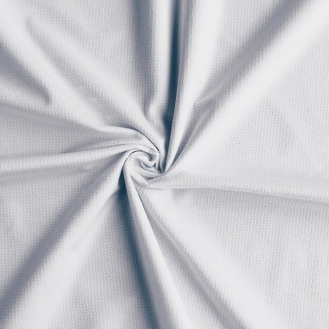 Tissu Velvet - Blanc