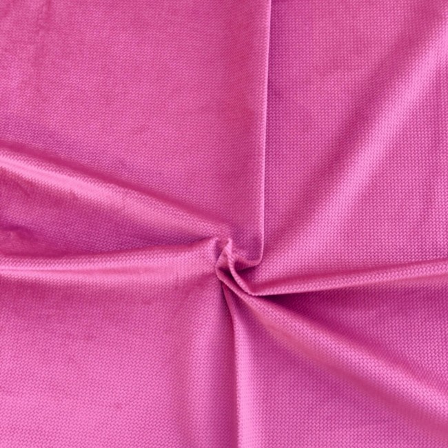 Tissu Velvet - Rose bonbon
