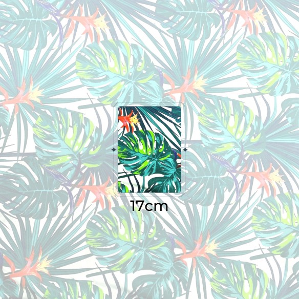 Tissu Coton 220 cm - Monstera Tropical
