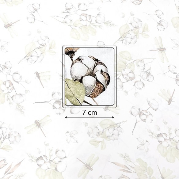 Tissu en coton - Fleur de coton