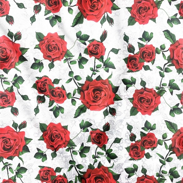 Tissu Coton 220 cm - Rose