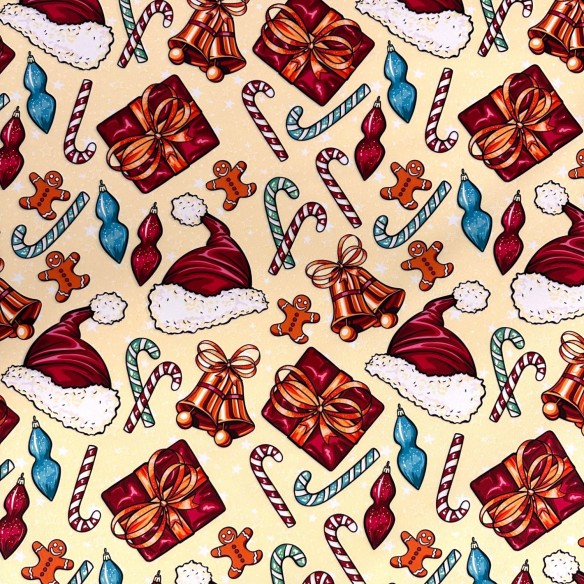 Tissu de Noël imperméable - Oxford - 50490