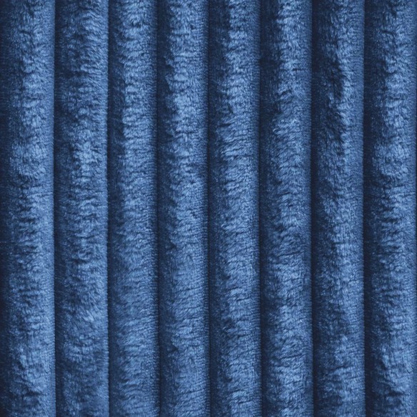 Tissu d'Ameublement TILIA Velour - Bleu Marine