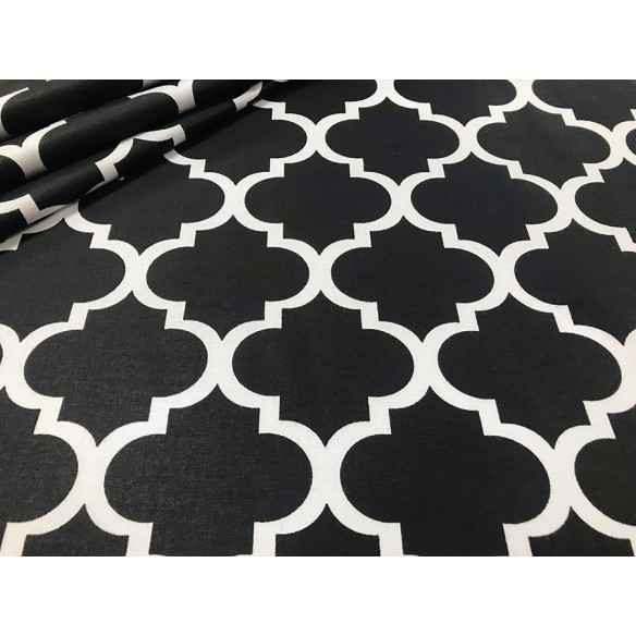 Tissu en coton - Maroc noir