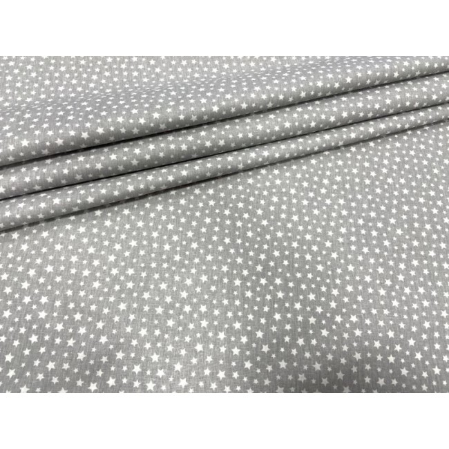 Tissu en coton - Mini constellation sur gris