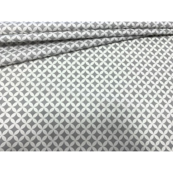 Tissu en coton - Petit maroc gris