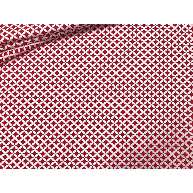 Tissu en coton - Petit maroc rouge