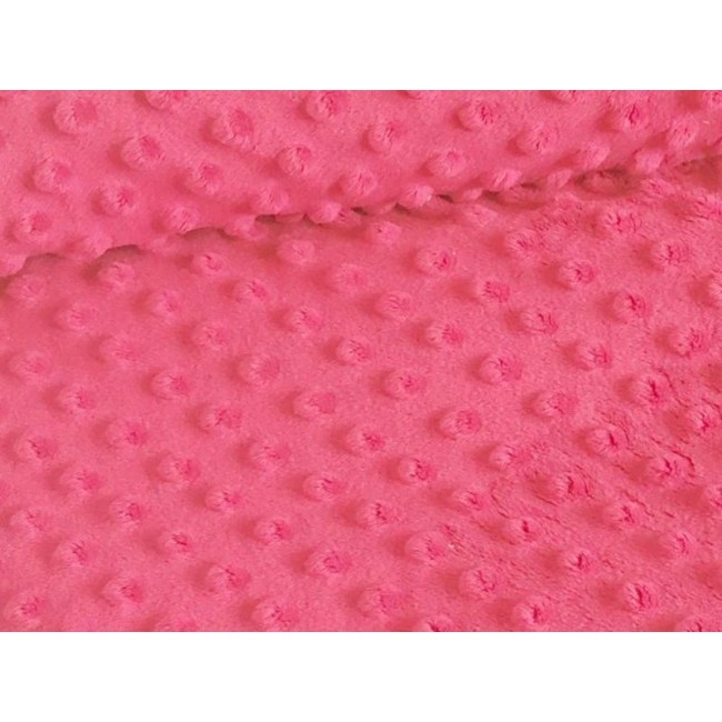 Tissu Minky - Rose bonbon 350 gr