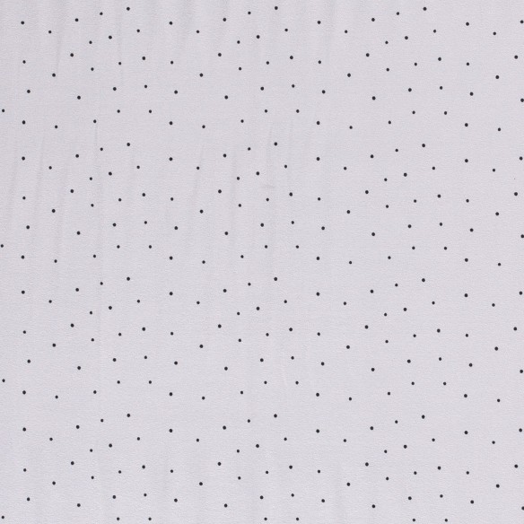 Single Jersey imprimé - Points noirs sur blanc