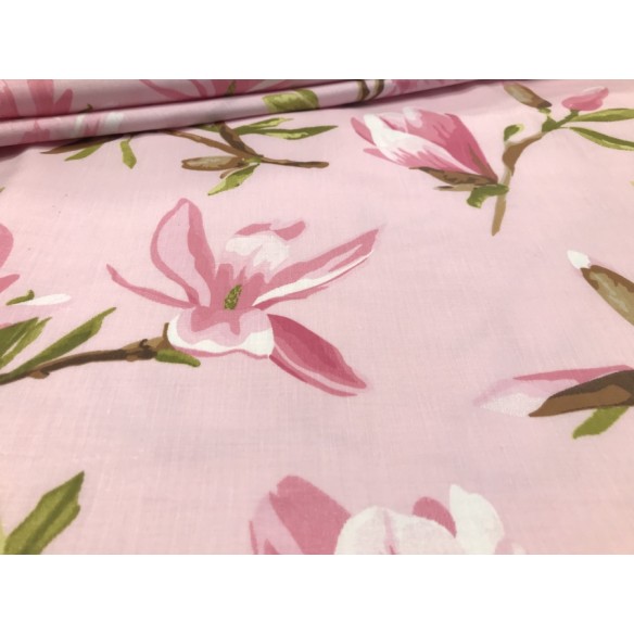 Tissu en coton - Magnolia rose
