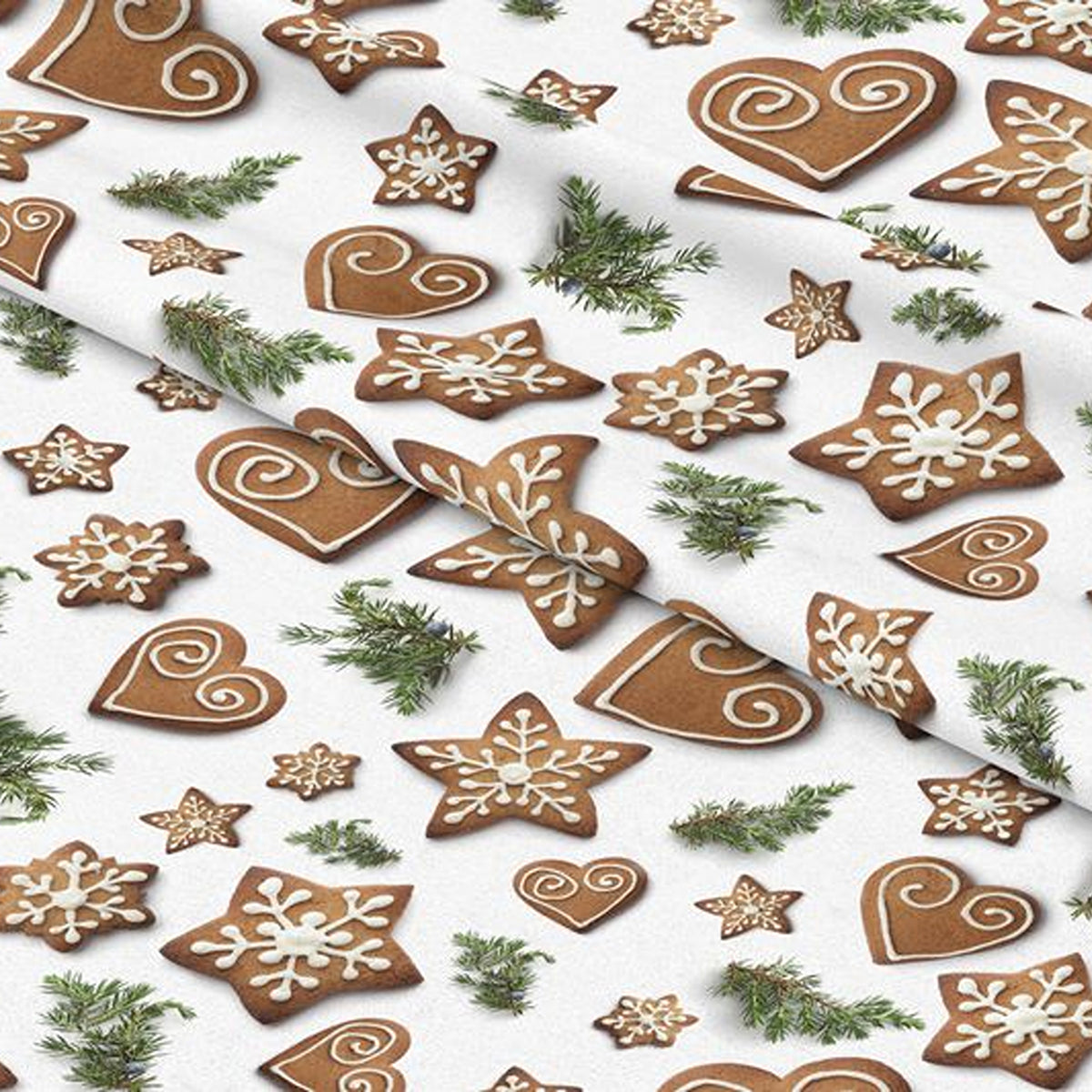 Tissu en velours imprimé - Motif de Noël - 25257-101