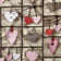 Tissu en coton - cœurs patchwork 3D rouges