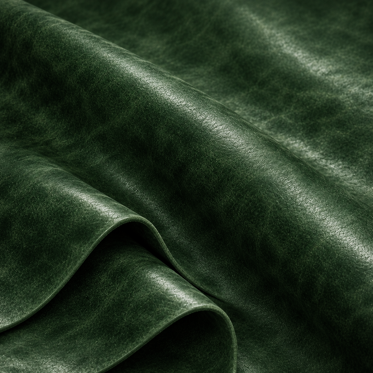 Cuir véritable de vachette pour ameublement DUBAI VERDE - Vert bouteille