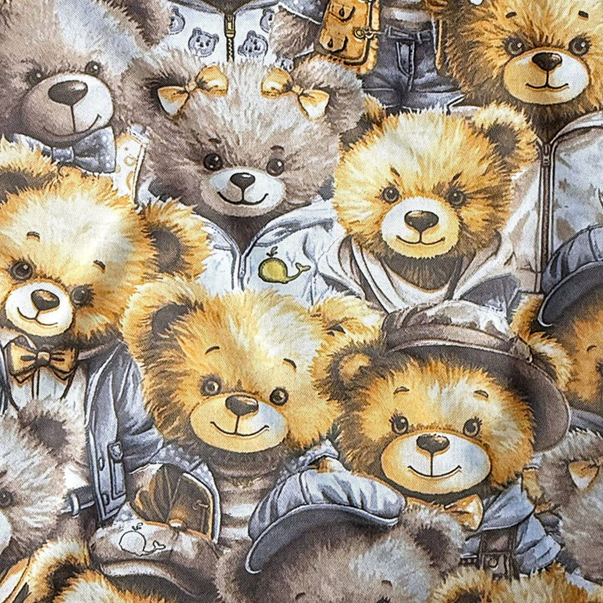 Tissu en coton - ours au cinéma