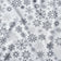 Tissu en coton - Flocons de neige anthracite sur fond blanc