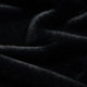 Tissu en fourrure de lapin tricotée - noir