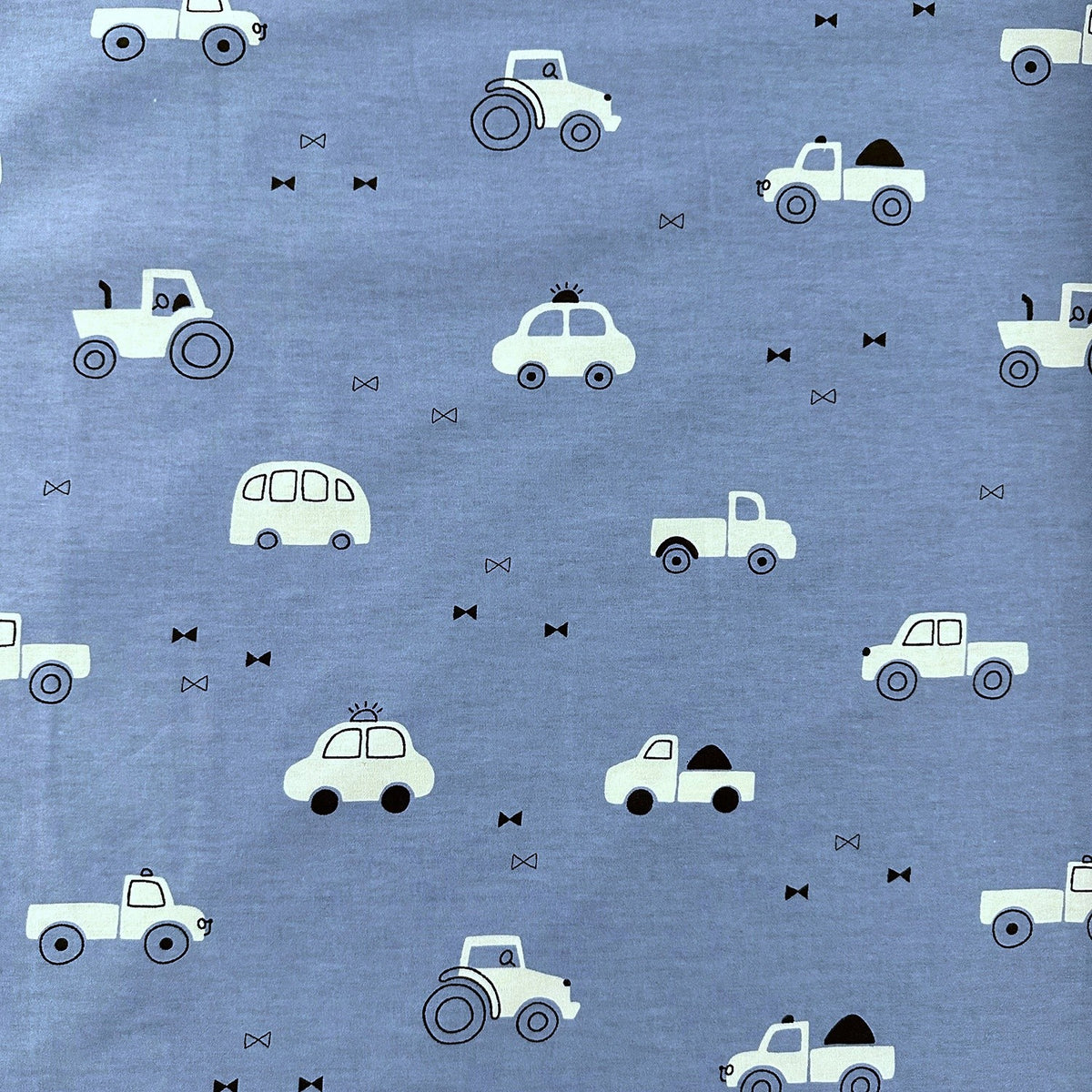 Cotton Fabric - Blue Cars